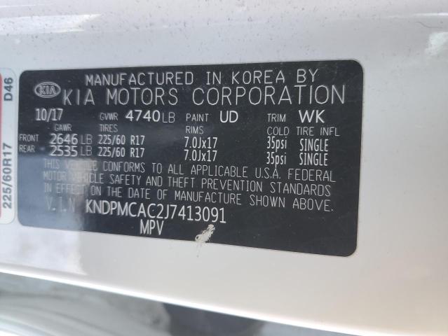 2018 KIA SPORTAGE L - KNDPMCAC2J7413091