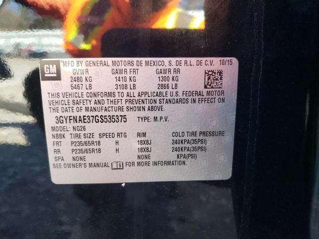 2016 CADILLAC SRX - 3GYFNAE37GS535375