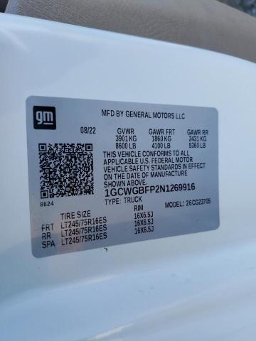 2022 CHEVROLET EXPRESS G2 - 1GCWGBFP2N1269916