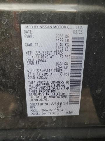 5N1AT2MT9FC854614 Nissan ROGUE S