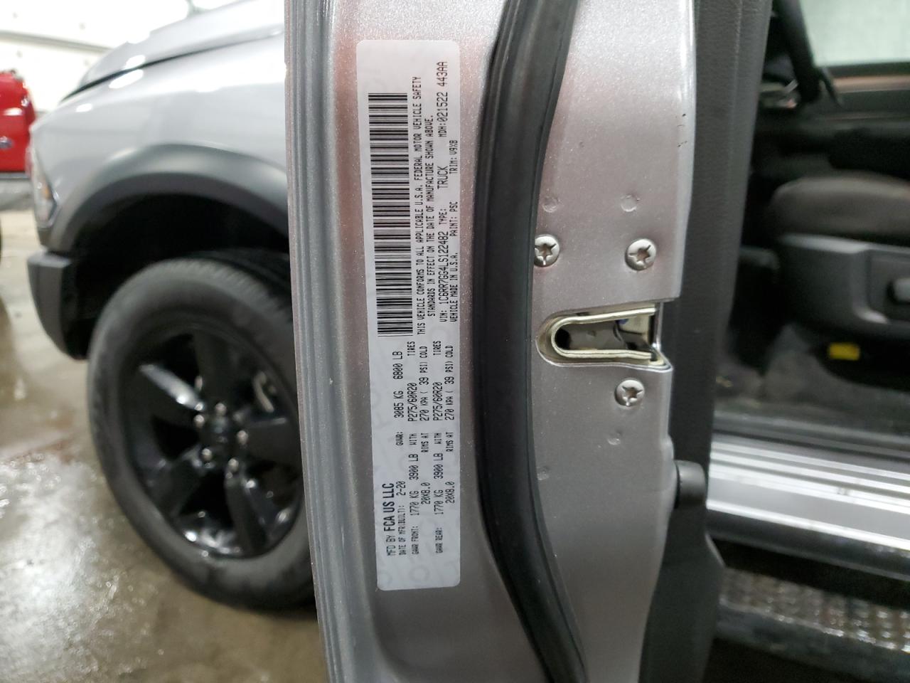 VIN: 1C6RR7GG4LS122482 2020 RAM 1500
