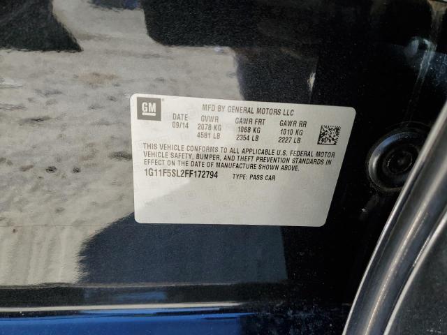 2015 CHEVROLET MALIBU LTZ - 1G11F5SL2FF172794