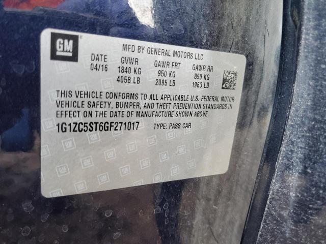 2016 CHEVROLET MALIBU LS - 1G1ZC5ST6GF271017