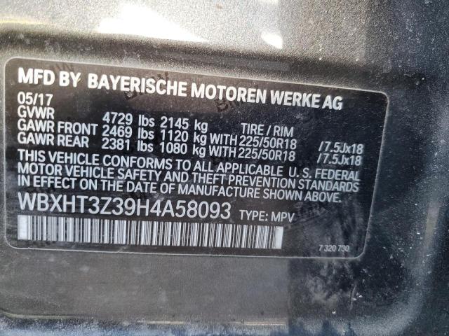 2017 BMW X1 - WBXHT3Z39H4A58093