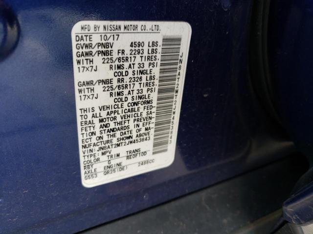 JN8AT2MT2JW453843 Nissan ROGUE S