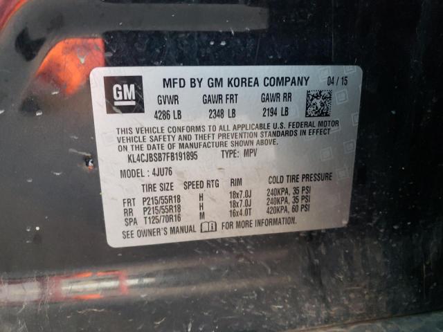 2015 BUICK ENCORE CON - KL4CJBSB7FB191895
