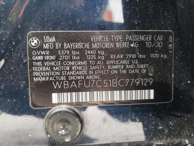 WBAFU7C51BC779129 BMW 535 XI