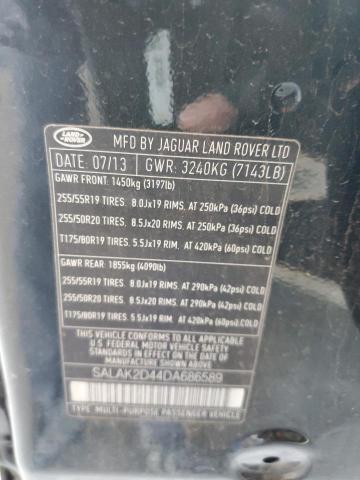 SALAK2D44DA686589 Land Rover LR4