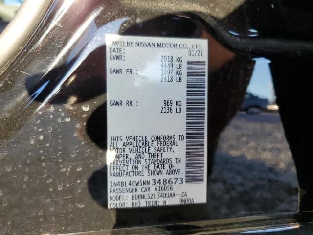 1N4BL4CW5MN348673 Nissan ALTIMA SR