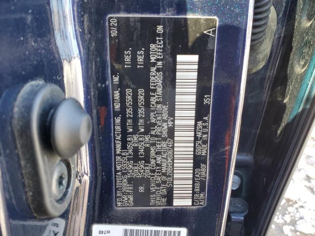 VIN 5TDLZRBH0MS067467 2021 Toyota Highlander, Xse no.13