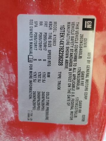 1GTEK14X78Z236228 GMC Sierra K1500