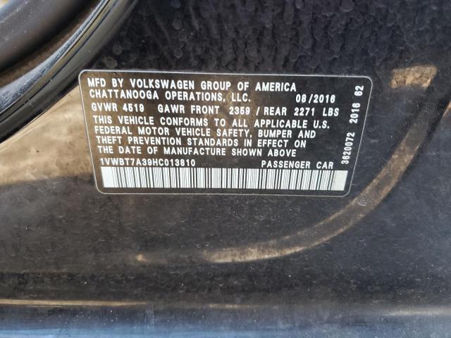 2017 VOLKSWAGEN PASSAT SE 1VWBT7A39HC013810