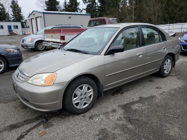 Salvage cars for sale from Copart Arlington, WA: 2003 Honda Civic LX