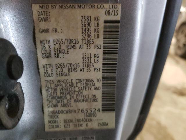 2015 NISSAN FRONTIER S - 1N6AD0CW8FN765524
