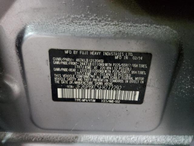 JF2GPBKC5EH272292 Subaru Xv Crosstrek 2.0i Hybrid Touring