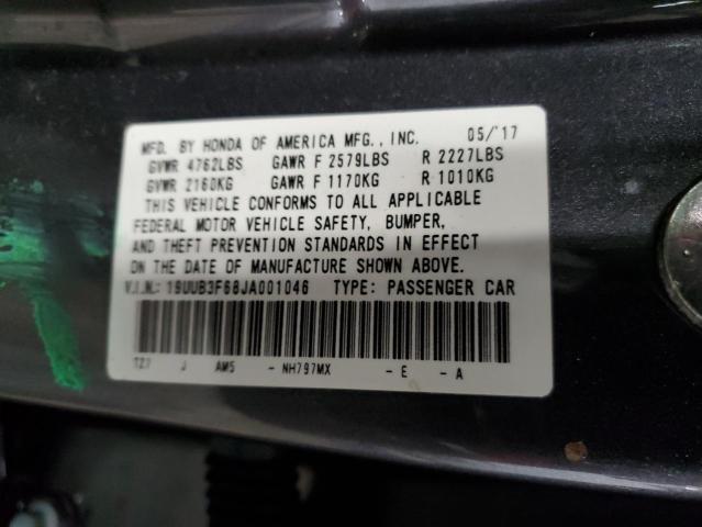 2018 ACURA TLX TECH+A - 19UUB3F68JA001046
