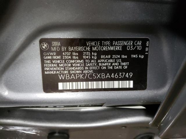 WBAPK7C5XBA463749 BMW 328 XI
