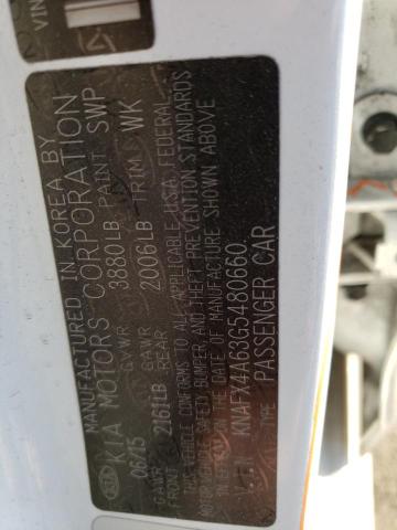 KNAFX4A63G5480660 KIA FORTE LX