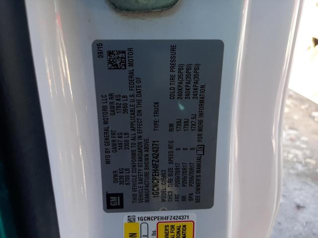 2015 CHEVROLET 1500 TRUCK 1GCNCPEH4FZ424371