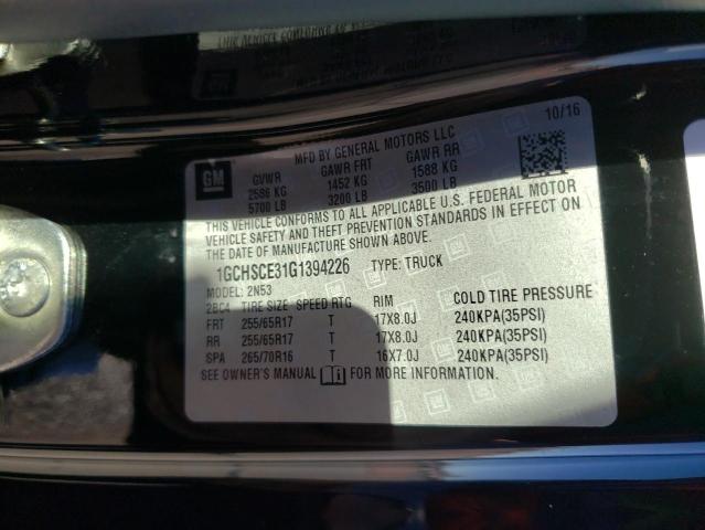 2016 CHEVROLET COLORADO L - 1GCHSCE31G1394226