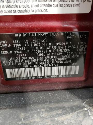4S4BRCKC9B3341773 Subaru Outback 2.5i Limited