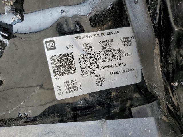 2022 CHEVROLET SUBURBAN C - 1GNSCCKD4NR237845