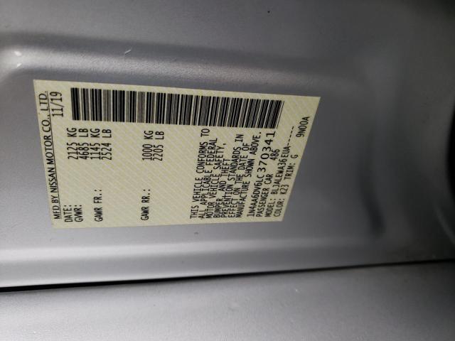 2020 NISSAN MAXIMA SL 1N4AA6DV6LC370341