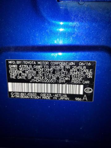 2016 LEXUS IS300 - JTHCM1D20G5011899