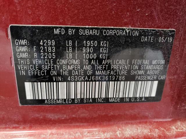 4S3GKAJ68K3619786 Subaru Impreza Sport