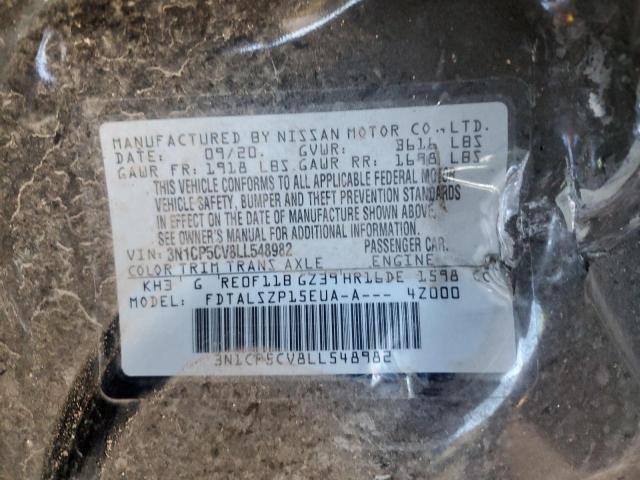 3N1CP5CV8LL548982 Nissan KICKS SV