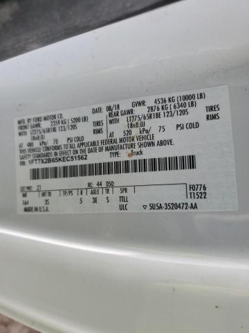 2019 FORD F250 SUPER 1FT7X2B65KEC51562