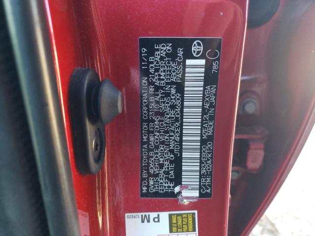 2020 TOYOTA COROLLA XS - JTDT4RCE9LJ046809