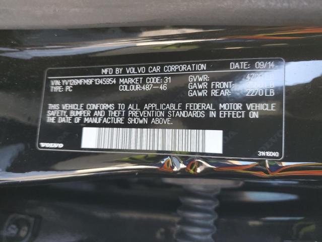 2015 VOLVO S60 PLATIN - YV126MFM9F1345954