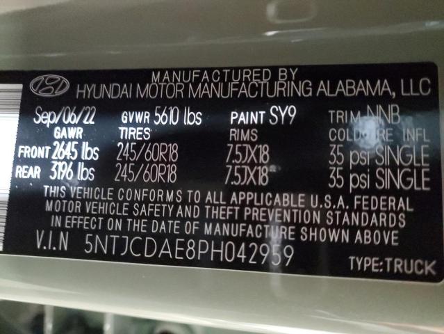 2023 HYUNDAI SANTA CRUZ - 5NTJCDAE8PH042959