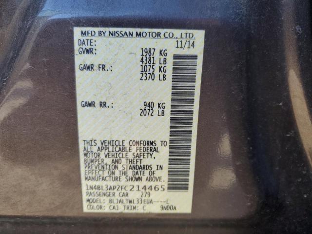 1N4BL3AP2FC214465 Nissan Altima 3.5s