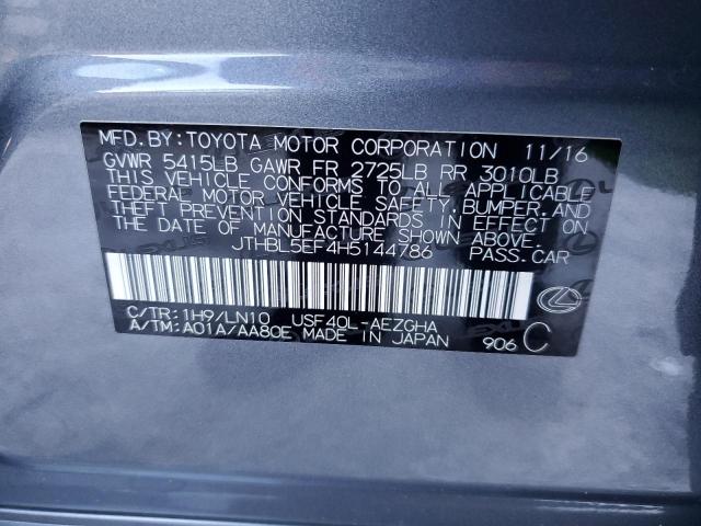 2017 LEXUS LS 460 - JTHBL5EF4H5144786