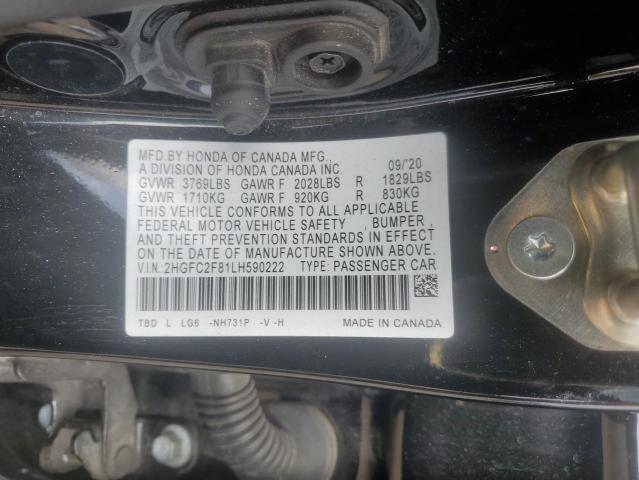 2020 HONDA CIVIC SPOR - 2HGFC2F81LH590222