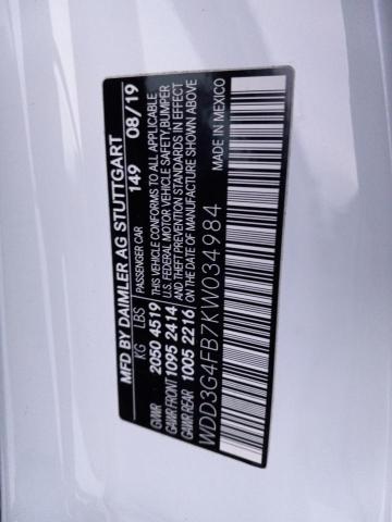 2019 MERCEDES-BENZ A 220 4MAT - WDD3G4FB7KW034984