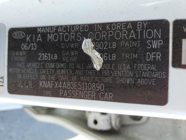 KNAFX4A83E5110890 KIA FORTE EX