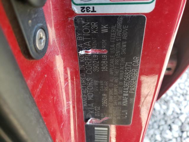 KNAFW4A36D5682171 KIA FORTE SX