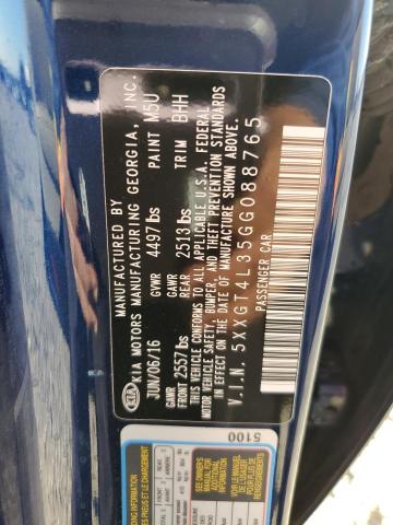 5XXGT4L35GG088765 KIA Optima Lx