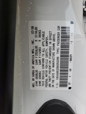 19UUA66208A054089 Acura TL