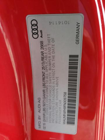 2015 AUDI A5 PREMIUM - WAUMFAFH9FN009758