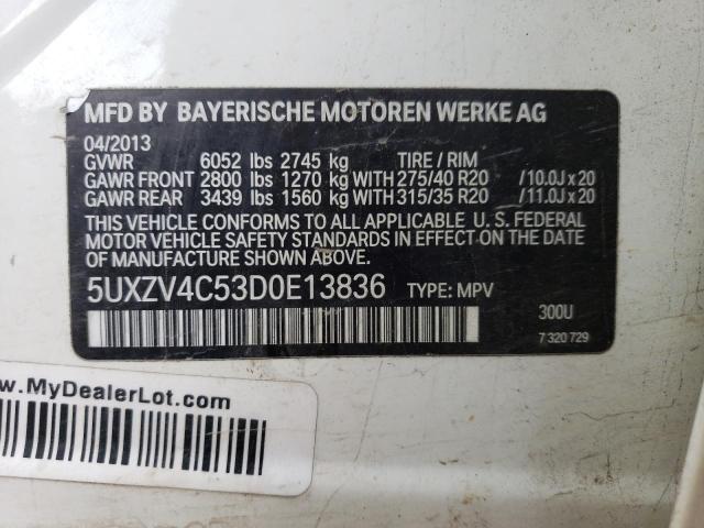 VIN 5UXZV4C53D0E13836 2013 BMW X5, Xdrive35I no.13