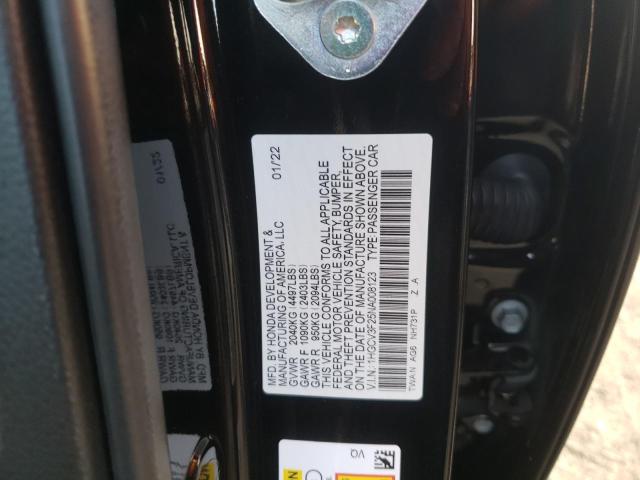 2022 HONDA ACCORD HYB - 1HGCV3F25NA008123