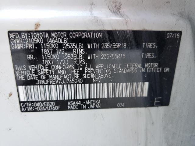 2018 TOYOTA RAV4 SE - JTMJFREV7JJ745240