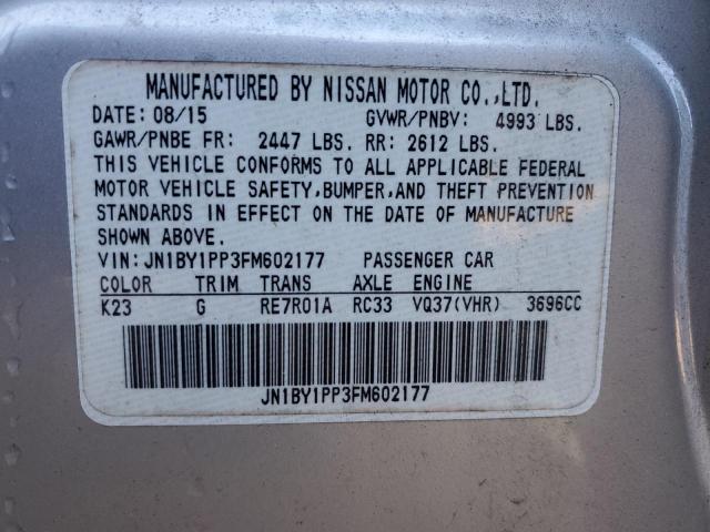 JN1BY1PP3FM602177 Infiniti Q70l 3.7