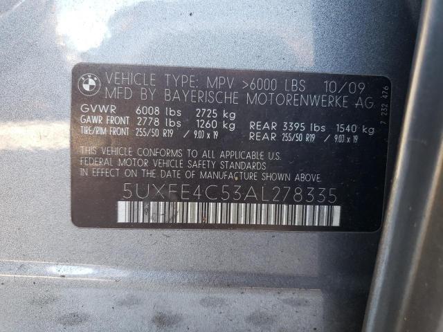 5UXFE4C53AL278335 BMW X5 Xdrive30i