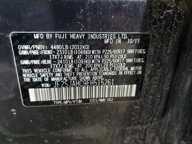 JF2SJAHC9EH515261 Subaru Forester 2.5i Limited