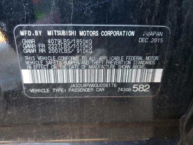 2016 MITSUBISHI LANCER GT JA32U8FW9GU006176